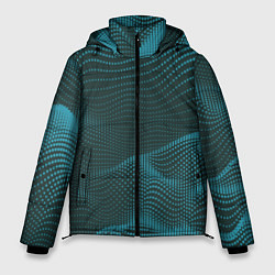 Куртка зимняя мужская Волны-волны, цвет: 3D-светло-серый