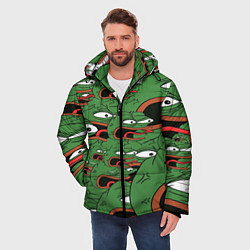 Куртка зимняя мужская Пепе лягушка, цвет: 3D-светло-серый — фото 2