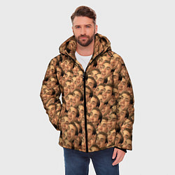 Куртка зимняя мужская Николас Кейдж мем, цвет: 3D-красный — фото 2