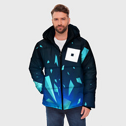 Куртка зимняя мужская Roblox взрыв частиц, цвет: 3D-черный — фото 2