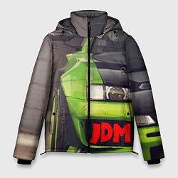 Куртка зимняя мужская JDM машина зеленая тюнингованная, цвет: 3D-светло-серый