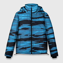 Куртка зимняя мужская Волны Камуфляж, цвет: 3D-черный
