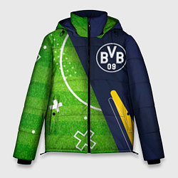 Куртка зимняя мужская Borussia football field, цвет: 3D-черный