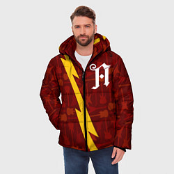 Куртка зимняя мужская Architects гитары и молния, цвет: 3D-черный — фото 2