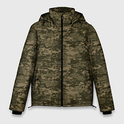 Куртка зимняя мужская Камуфляж AOR-1 мелкий, цвет: 3D-черный