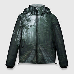 Куртка зимняя мужская Дорога в лес, цвет: 3D-черный
