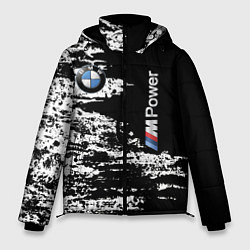 Куртка зимняя мужская BMW M Power - pattern, цвет: 3D-черный