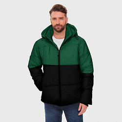 Куртка зимняя мужская Серьёзный Зелёный, цвет: 3D-черный — фото 2