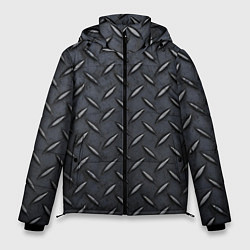 Куртка зимняя мужская Стальное противоскользящее покрытие - текстура, цвет: 3D-светло-серый
