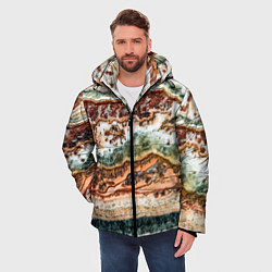 Куртка зимняя мужская Натуральный природный камень агат, цвет: 3D-светло-серый — фото 2
