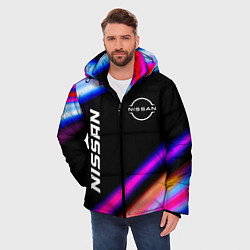 Куртка зимняя мужская Nissan speed lights, цвет: 3D-черный — фото 2