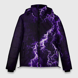 Куртка зимняя мужская Темные грозовые облака, цвет: 3D-светло-серый