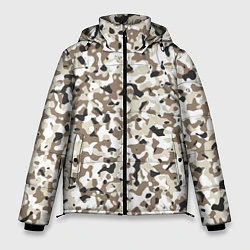 Куртка зимняя мужская Камуфляж зима мелкий, цвет: 3D-черный