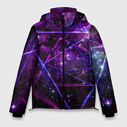Куртка зимняя мужская Triangle space - Neon - Geometry, цвет: 3D-красный