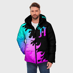 Куртка зимняя мужская Architects неоновый огонь, цвет: 3D-черный — фото 2