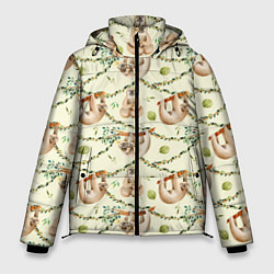 Мужская зимняя куртка Ленивцы висят на лианах
