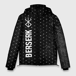 Куртка зимняя мужская Berserk glitch на темном фоне: по-вертикали, цвет: 3D-черный