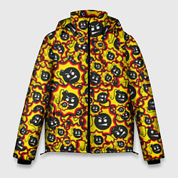 Куртка зимняя мужская Serious Sam logo pattern, цвет: 3D-красный