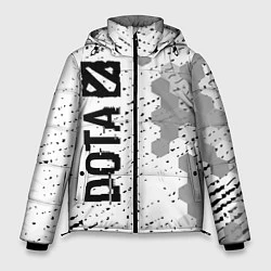 Куртка зимняя мужская Dota glitch на светлом фоне: по-вертикали, цвет: 3D-черный
