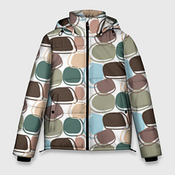 Куртка зимняя мужская Фигуры геометрические абстрактные, цвет: 3D-черный