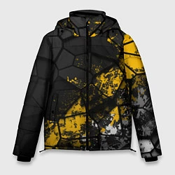 Куртка зимняя мужская Имперская геометрия, цвет: 3D-черный