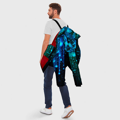 Мужская зимняя куртка Space - starfall / 3D-Красный – фото 5