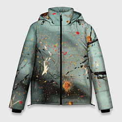 Куртка зимняя мужская Светлый туман и разные краски, цвет: 3D-черный