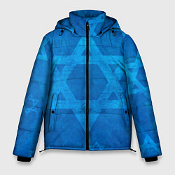 Куртка зимняя мужская Звезды Давида, цвет: 3D-светло-серый