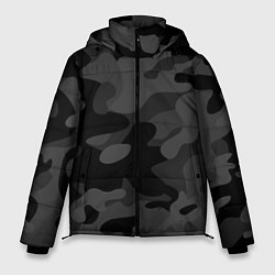 Куртка зимняя мужская Черный ночной камуфляж, цвет: 3D-черный