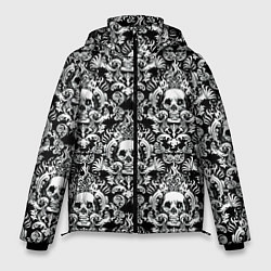 Куртка зимняя мужская Textured skulls, цвет: 3D-черный
