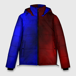 Куртка зимняя мужская Половина синяя, половина красная, цвет: 3D-красный
