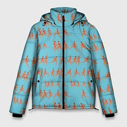 Куртка зимняя мужская Женский марафон, цвет: 3D-черный