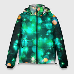 Куртка зимняя мужская Космический принт и звездное сияние вселенной, цвет: 3D-светло-серый