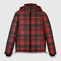Куртка зимняя мужская Шотландский Тартан, цвет: 3D-красный