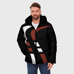 Куртка зимняя мужская Две кривые, цвет: 3D-черный — фото 2