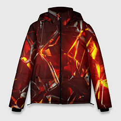 Куртка зимняя мужская Лавовое стекло, цвет: 3D-черный