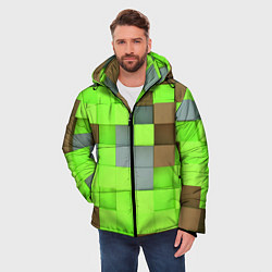 Куртка зимняя мужская Никита майнкрафт, цвет: 3D-черный — фото 2