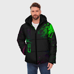 Куртка зимняя мужская CS GO Splashes, цвет: 3D-светло-серый — фото 2