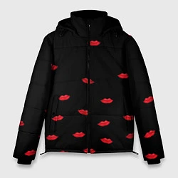 Куртка зимняя мужская Поцелуи для любимого, цвет: 3D-светло-серый