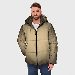Куртка зимняя мужская Бежевый градиент, цвет: 3D-черный — фото 2