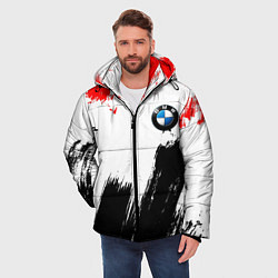 Куртка зимняя мужская BMW art, цвет: 3D-светло-серый — фото 2