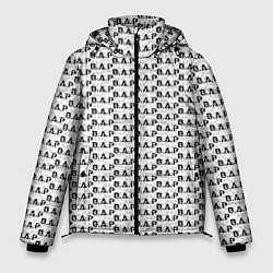 Куртка зимняя мужская B A P pattern logo, цвет: 3D-светло-серый