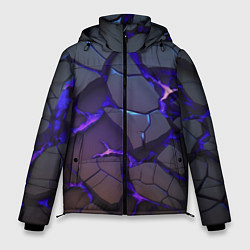 Куртка зимняя мужская Светящаяся неоновая лава, цвет: 3D-черный