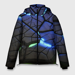 Куртка зимняя мужская Светящаяся лава, цвет: 3D-черный