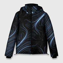 Куртка зимняя мужская Размытые серые краски, цвет: 3D-черный