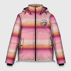 Куртка зимняя мужская Энид Синклер с Уэнсдей Аддамс - текстура свитера, цвет: 3D-красный