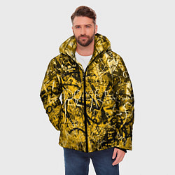 Куртка зимняя мужская Желтый хаос, цвет: 3D-светло-серый — фото 2