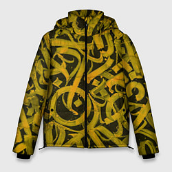 Куртка зимняя мужская Gold Calligraphic, цвет: 3D-черный