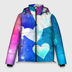 Куртка зимняя мужская Dreamy Hearts Multicolor, цвет: 3D-черный