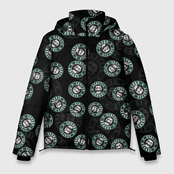 Куртка зимняя мужская Seattle grunge эмблемы, цвет: 3D-черный